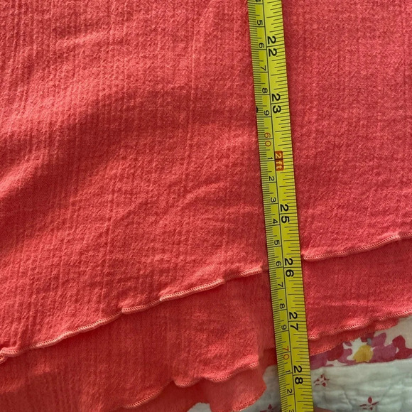 Soft Surroundings Double Gauze Coral blouse Too Sz Large - Picture 9 of 9